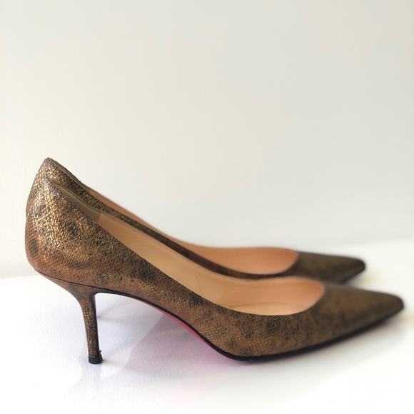 🎈SOLD🎈Christian Louboutin Metallic Heels - Picture 4 of 7